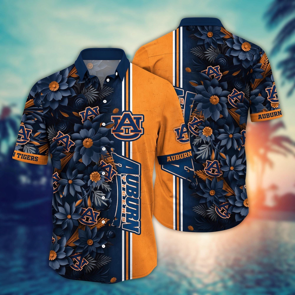 NCAA Auburn Tigers Hawaiian Shirt Fan Frenzy Aloha Fiesta For Fans NCAA Auburn Tigers Hawaiian Shirt Fan Frenzy Aloha Fiesta For Fans