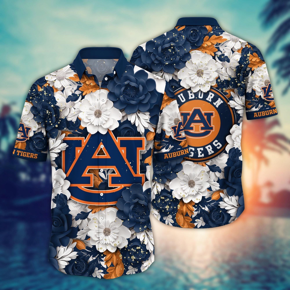 NCAA Auburn Tigers Hawaiian Shirt Spectacular Aloha Symphony For Fans NCAA Auburn Tigers Hawaiian Shirt Spectacular Aloha Symphony For Fans