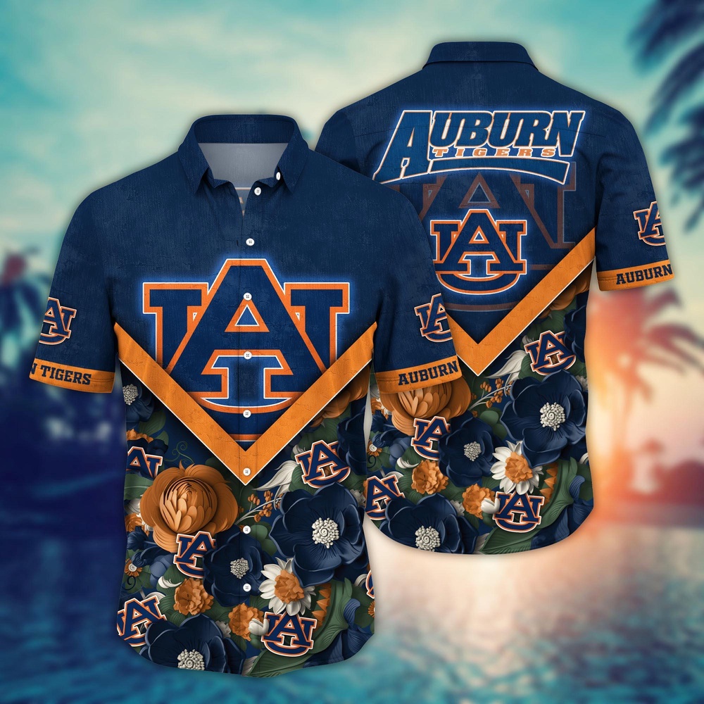 NCAA Auburn Tigers Hawaiian Shirt Tropic Twist For Fans NCAA Auburn Tigers Hawaiian Shirt Tropic Twist For Fans
