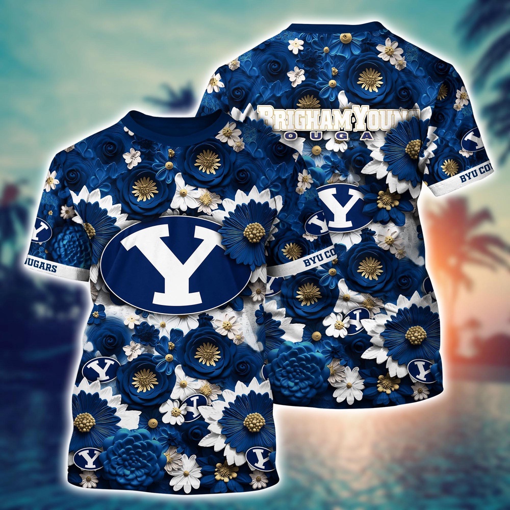 NCAA BYU Cougars 3D T-Shirt Euphoria in Every Stitch For Sports Fans NCAA BYU Cougars 3D T-Shirt Euphoria in Every Stitch For Sports Fans