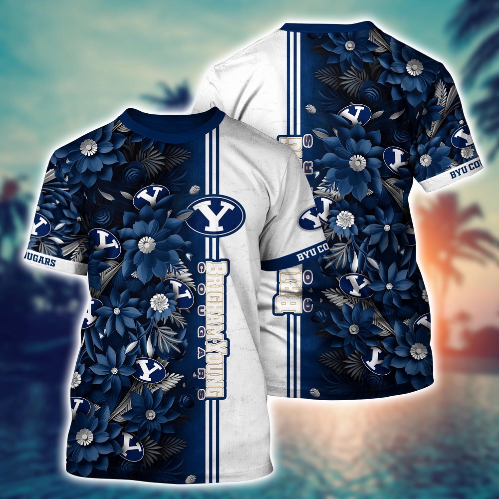 NCAA BYU Cougars 3D T-Shirt Forward Streetwear Vibes For Sports Fans NCAA BYU Cougars 3D T-Shirt Forward Streetwear Vibes For Sports Fans
