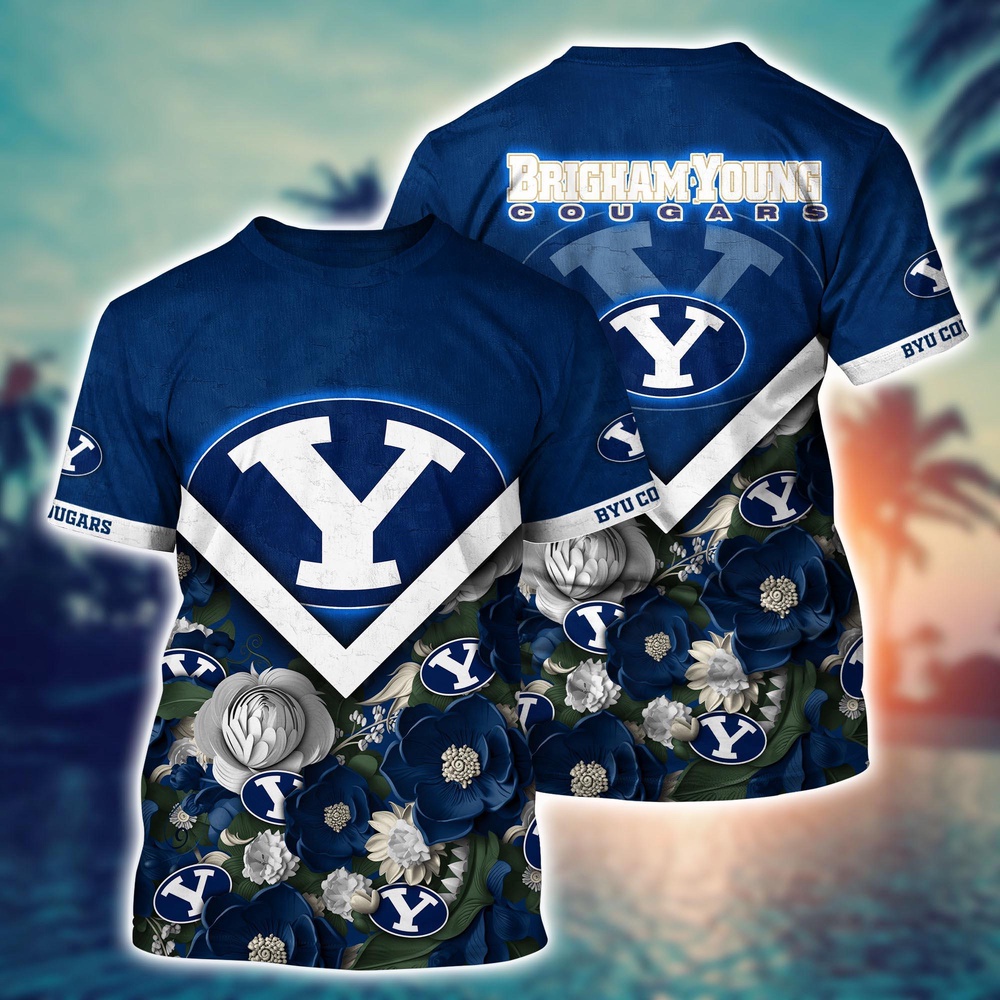 NCAA BYU Cougars 3D T-Shirt Sporty Elegance Bliss For Sports Fans NCAA BYU Cougars 3D T-Shirt Sporty Elegance Bliss For Sports Fans