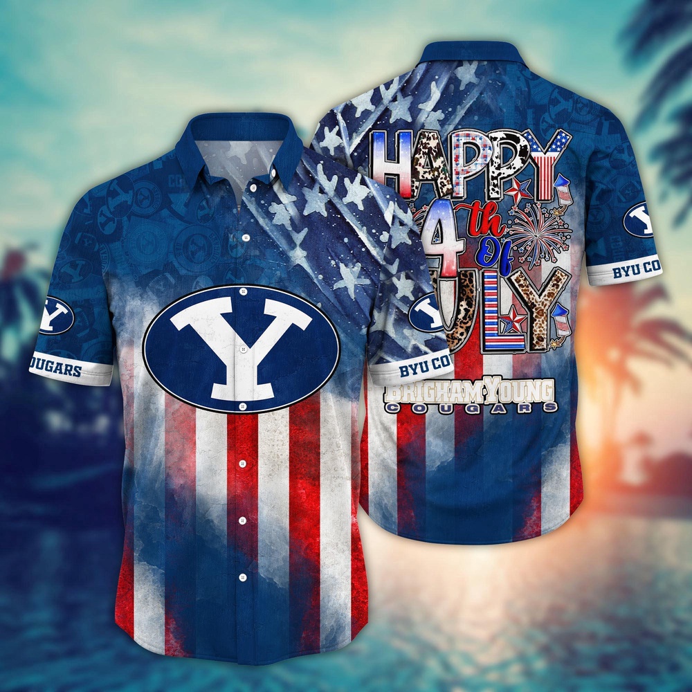 NCAA BYU Cougars Hawaiian Shirt Heatwave Thrive Gift For Fans