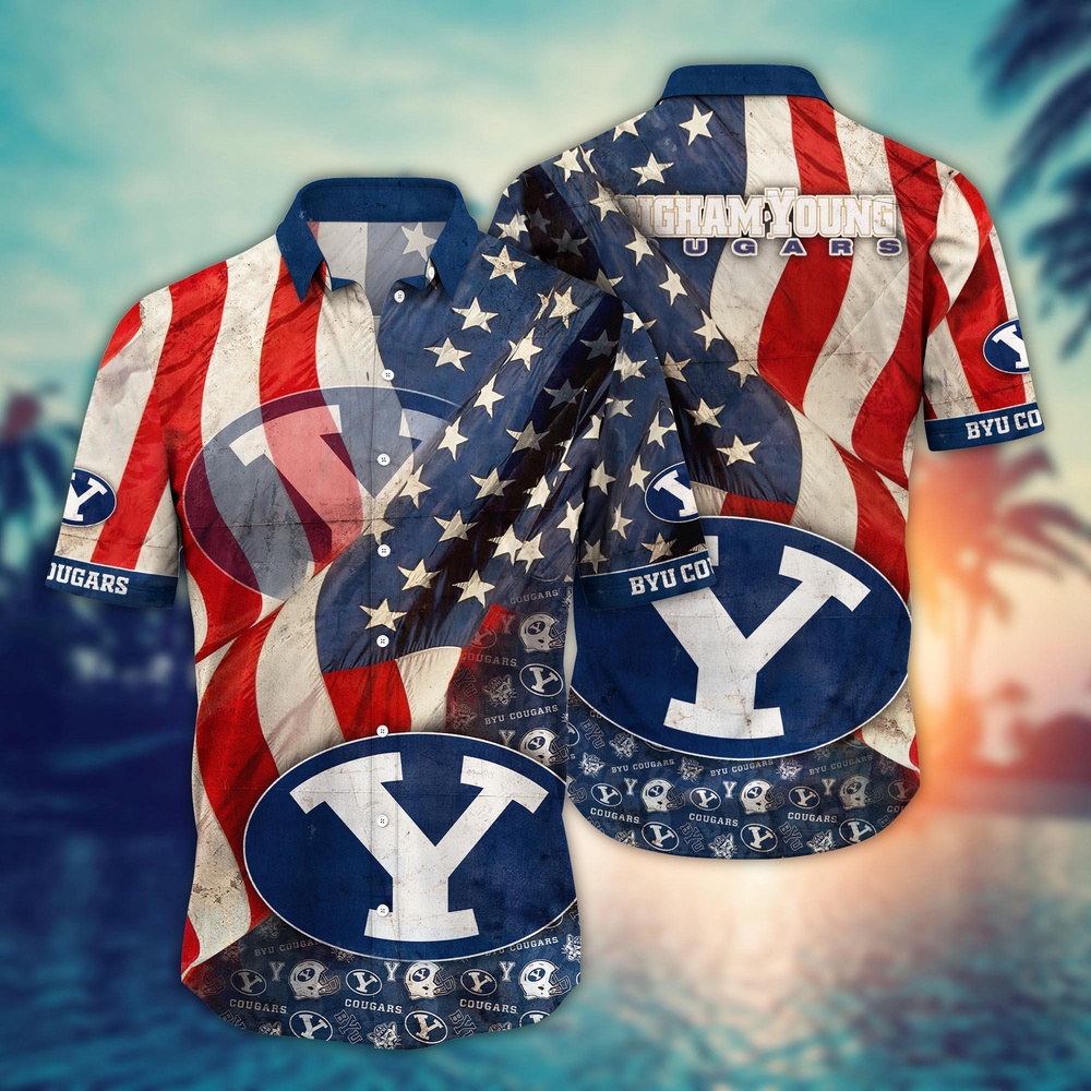 NCAA BYU Cougars Hawaiian Shirt Serenade In Style For Sports Fans
