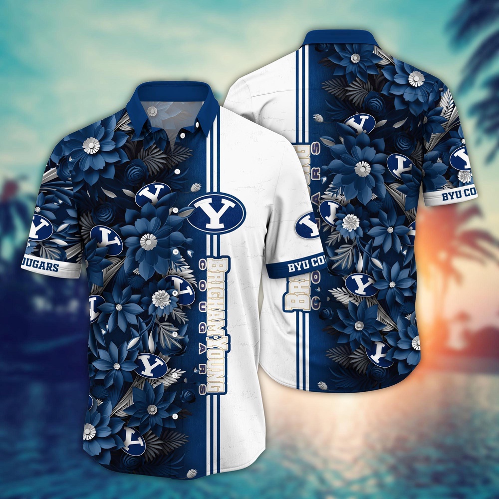 NCAA BYU Cougars Hawaiian Shirt Victory Vibes Aloha Twist For Fans