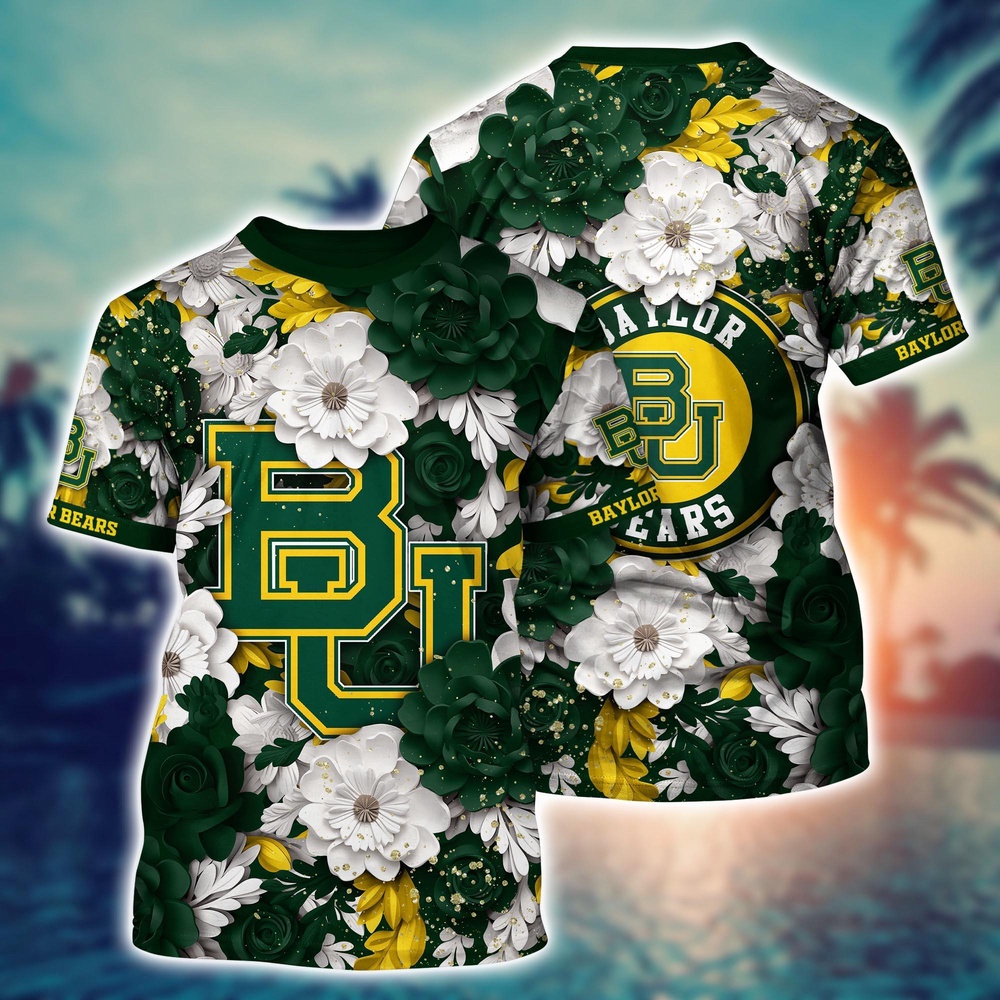 NCAA Baylor Bears 3D T-Shirt Casual Elegance Blissful For Sports Fans NCAA Baylor Bears 3D T-Shirt Casual Elegance Blissful For Sports Fans