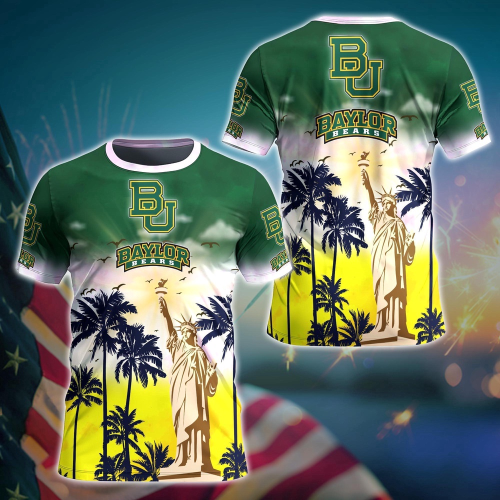 NCAA Baylor Bears 3D T-Shirt Chic Campus Vibes Magic For Fans NCAA Baylor Bears 3D T-Shirt Chic Campus Vibes Magic For Fans