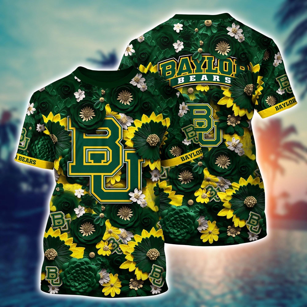 NCAA Baylor Bears 3D T-Shirt Elegance in Motion For Sports Fans NCAA Baylor Bears 3D T-Shirt Elegance in Motion For Sports Fans