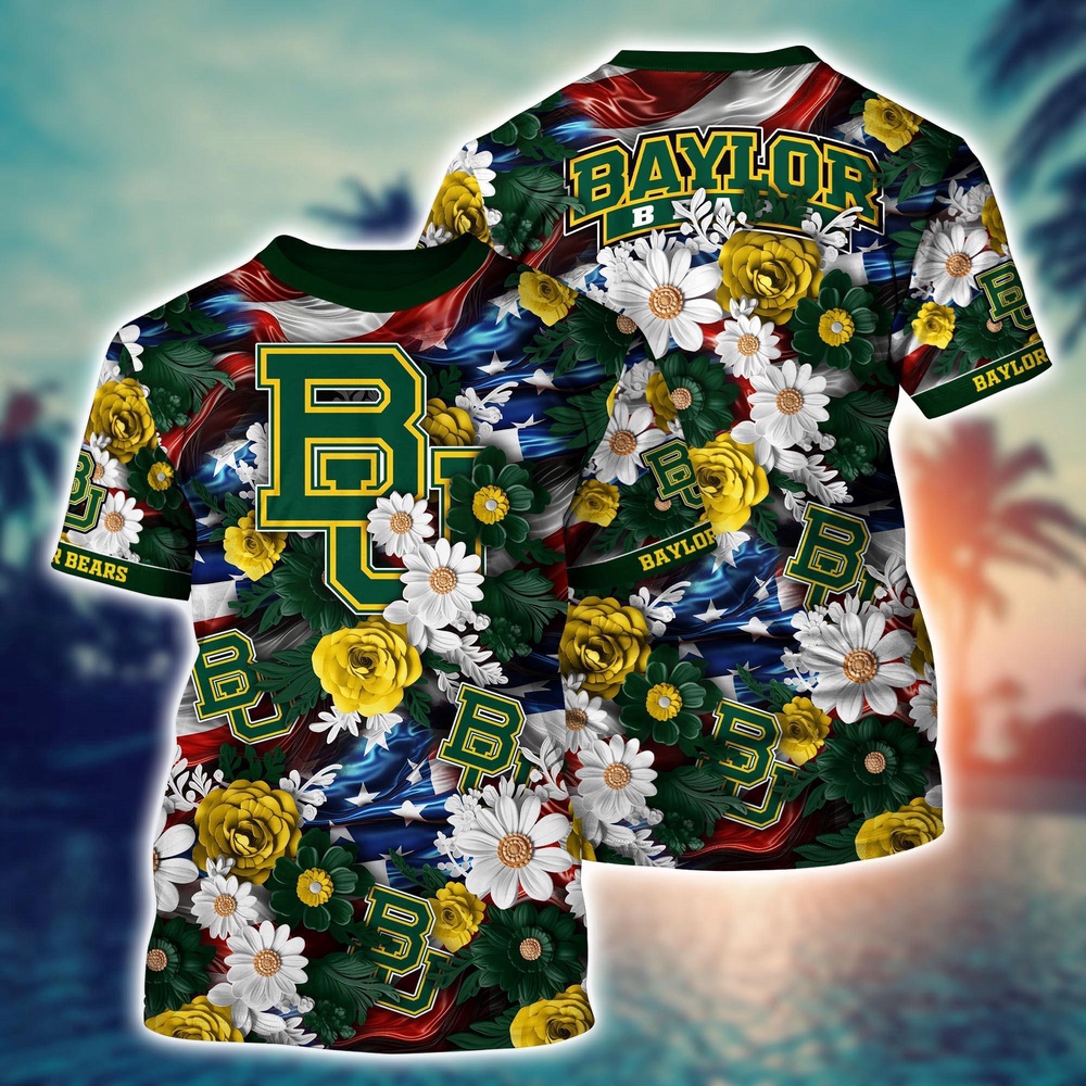 NCAA Baylor Bears 3D T-Shirt Fashionable Glamour For Fans NCAA Baylor Bears 3D T-Shirt Fashionable Glamour For Fans