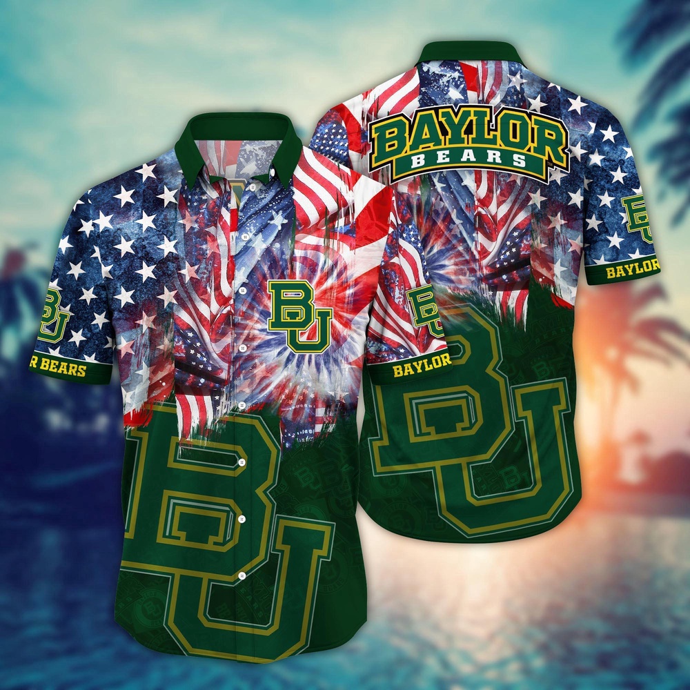 NCAA Baylor Bears Hawaiian Shirt Winning Waves Gift For Fans NCAA Baylor Bears Hawaiian Shirt Winning Waves Gift For Fans