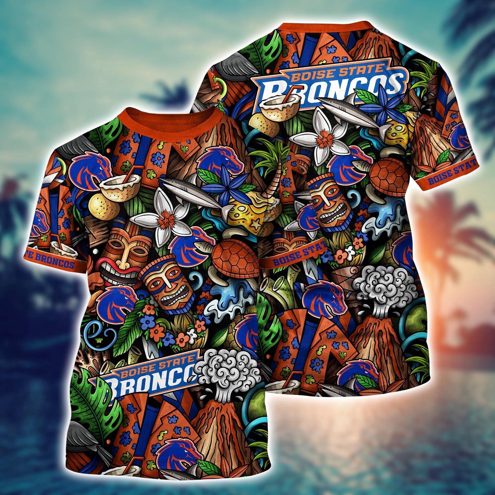 NCAA Boise State Broncos 3D T-Shirt Athletic Style For Fans NCAA Boise State Broncos 3D T-Shirt Athletic Style For Fans
