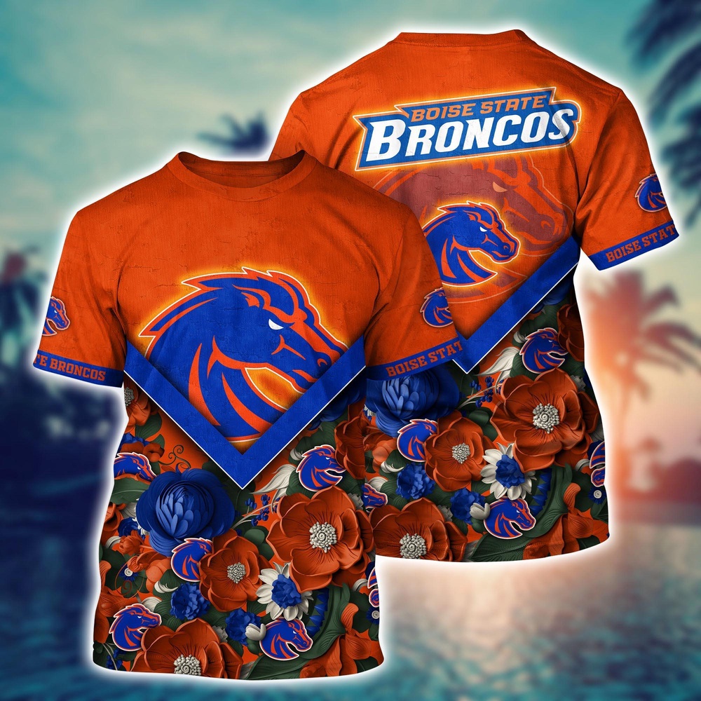 NCAA Boise State Broncos 3D T-Shirt Champion Comfort Fashion For Sports Fans NCAA Boise State Broncos 3D T-Shirt Champion Comfort Fashion For Sports Fans