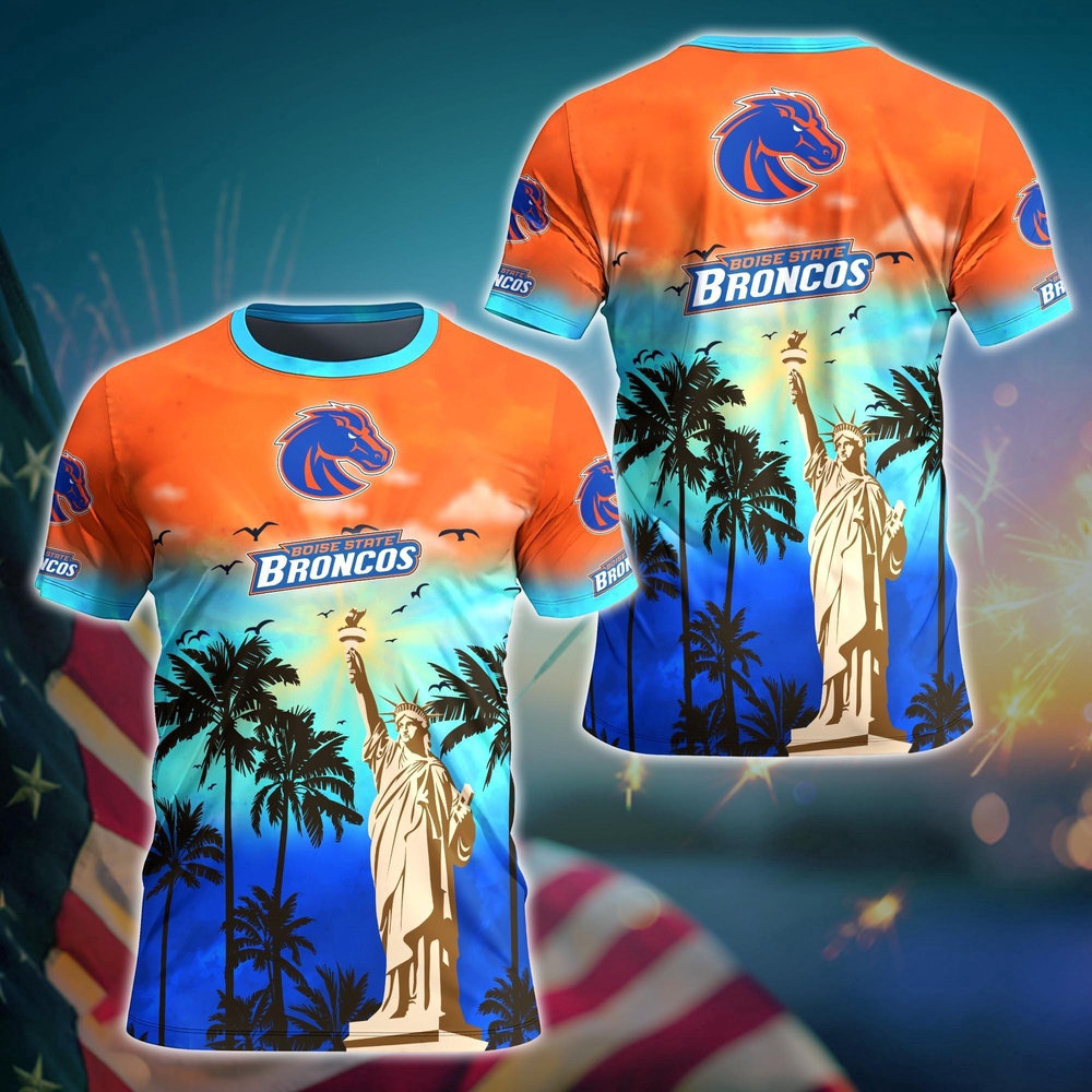 NCAA Boise State Broncos 3D T-Shirt Tee Parade For Fans NCAA Boise State Broncos 3D T-Shirt Tee Parade For Fans