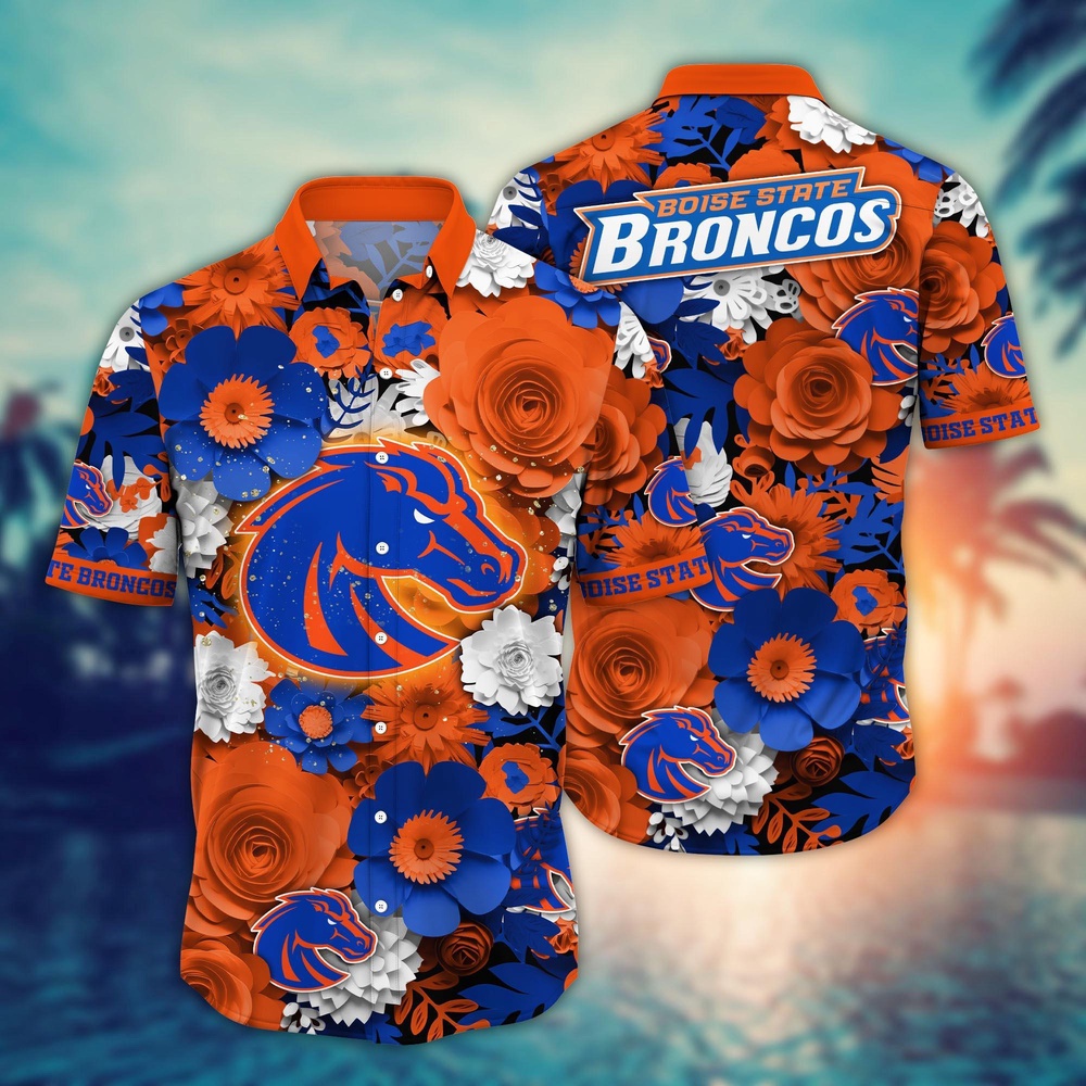 NCAA Boise State Broncos Hawaiian Shirt Breeze Through Triumph For Fans NCAA Boise State Broncos Hawaiian Shirt Breeze Through Triumph For Fans