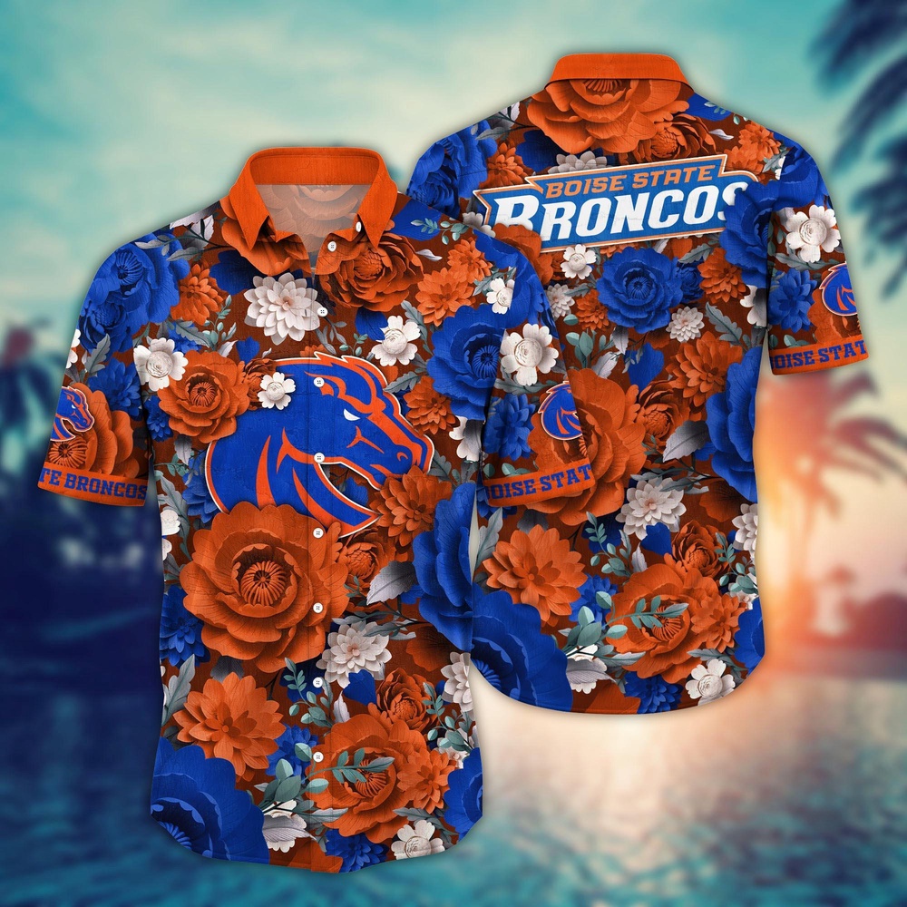 NCAA Boise State Broncos Hawaiian Shirt Champion Bloom Parade For Fans NCAA Boise State Broncos Hawaiian Shirt Champion Bloom Parade For Fans
