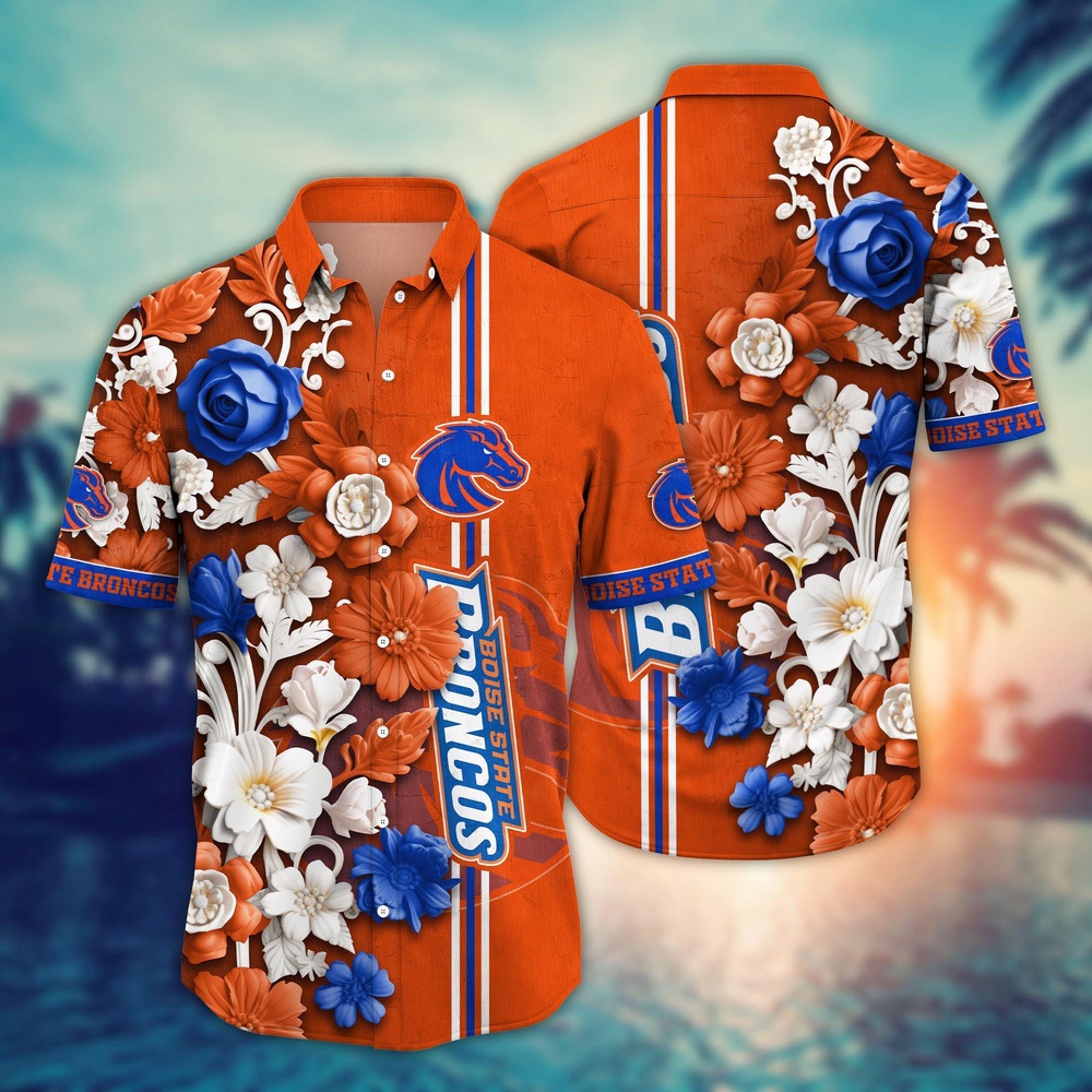 NCAA Boise State Broncos Hawaiian Shirt Fusion Delight For Sports Fans NCAA Boise State Broncos Hawaiian Shirt Fusion Delight For Sports Fans