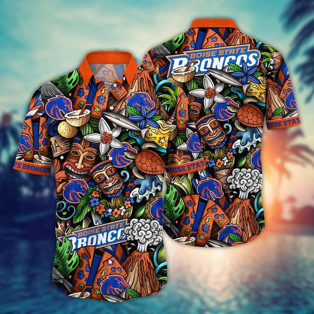 NCAA Boise State Broncos Hawaiian Shirt Goal Line Glory Gift For Fans NCAA Boise State Broncos Hawaiian Shirt Goal Line Glory Gift For Fans