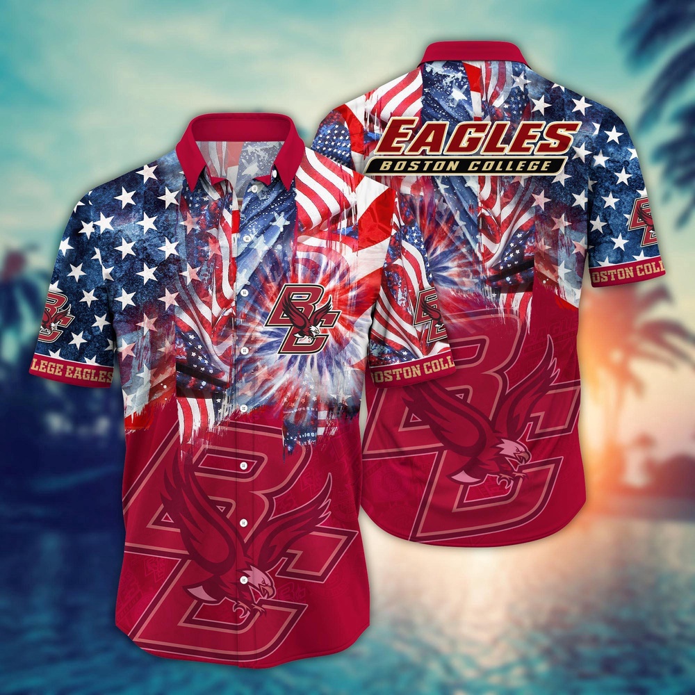 NCAA Boston College Eagles Hawaiian Shirt Marching Band Bloom Gift For Fans