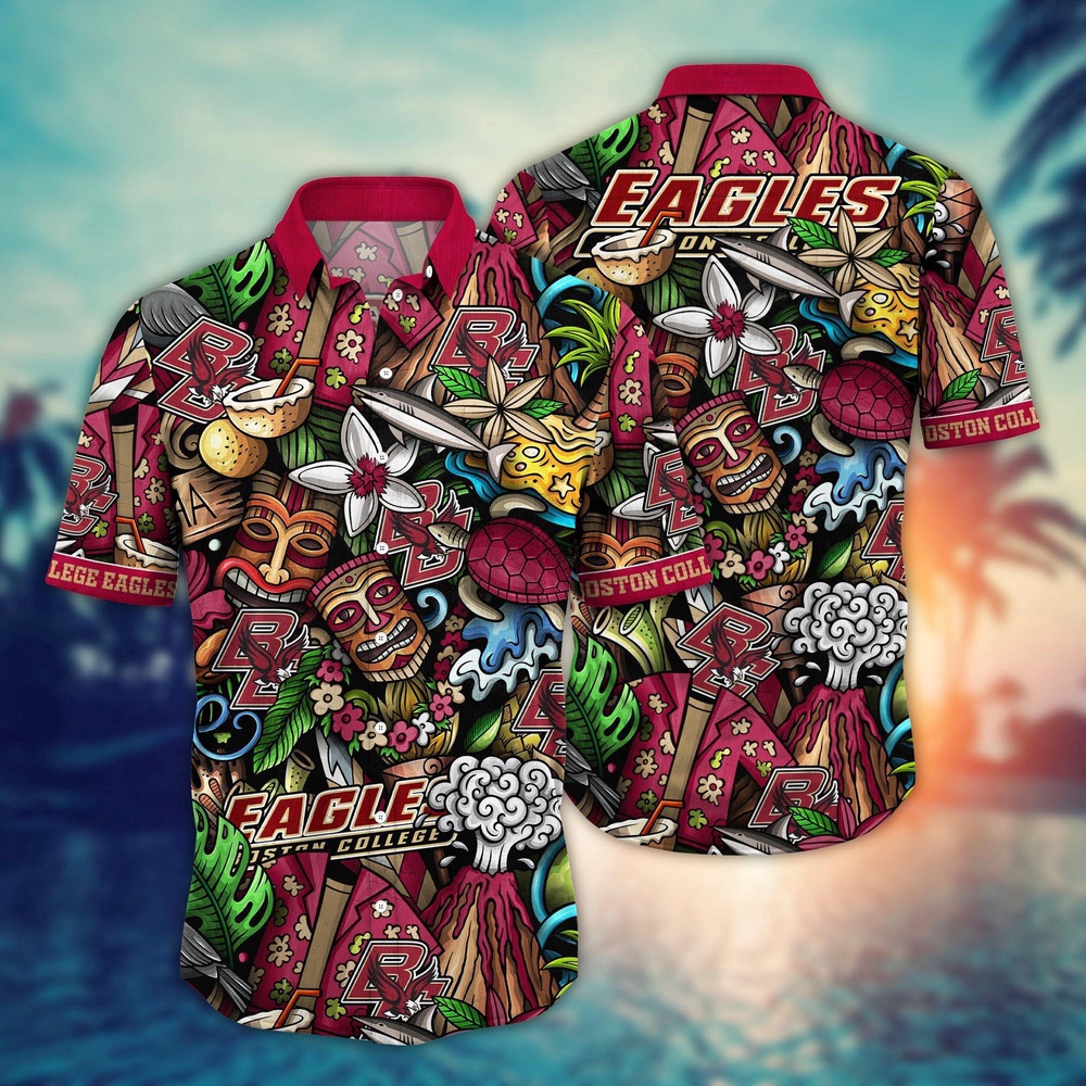 NCAA Boston College Eagles Hawaiian Shirt Sizzling Spirit Gift For Fans