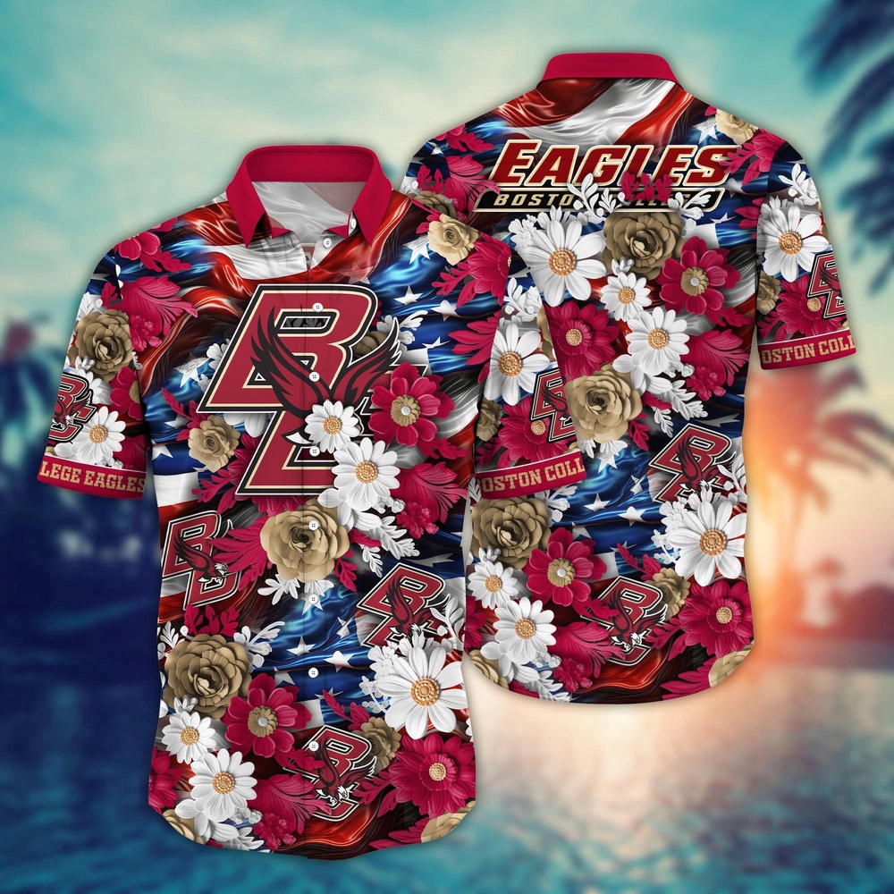 NCAA Boston College Eagles Hawaiian Shirt Victorious Vibes Gift For Fans
