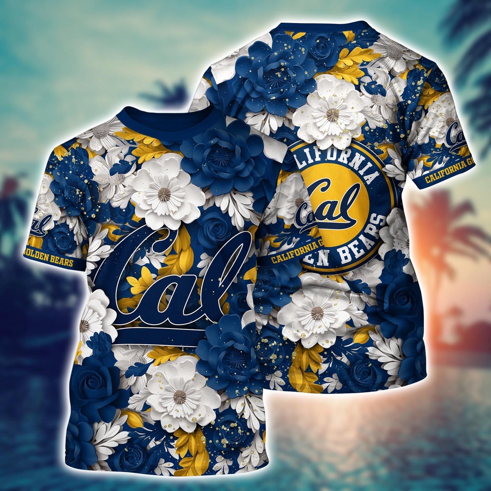 NCAA California Golden Bears 3D T-Shirt Elegance In Style For Sports Fans NCAA California Golden Bears 3D T-Shirt Elegance In Style For Sports Fans