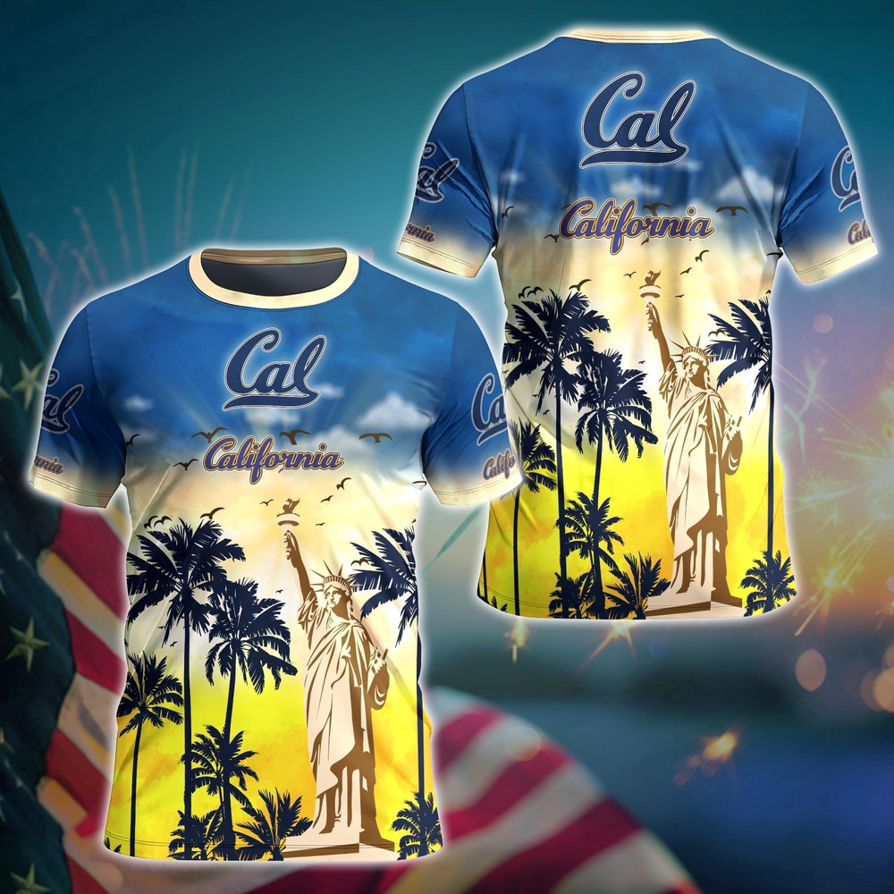 NCAA California Golden Bears 3D T-Shirt Fashion Forward For Fans NCAA California Golden Bears 3D T-Shirt Fashion Forward For Fans