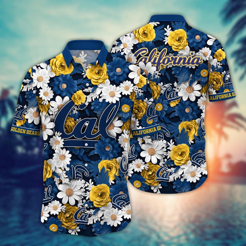 NCAA California Golden Bears Hawaiian Shirt Cheerful Bloom Beats For Sports Fans