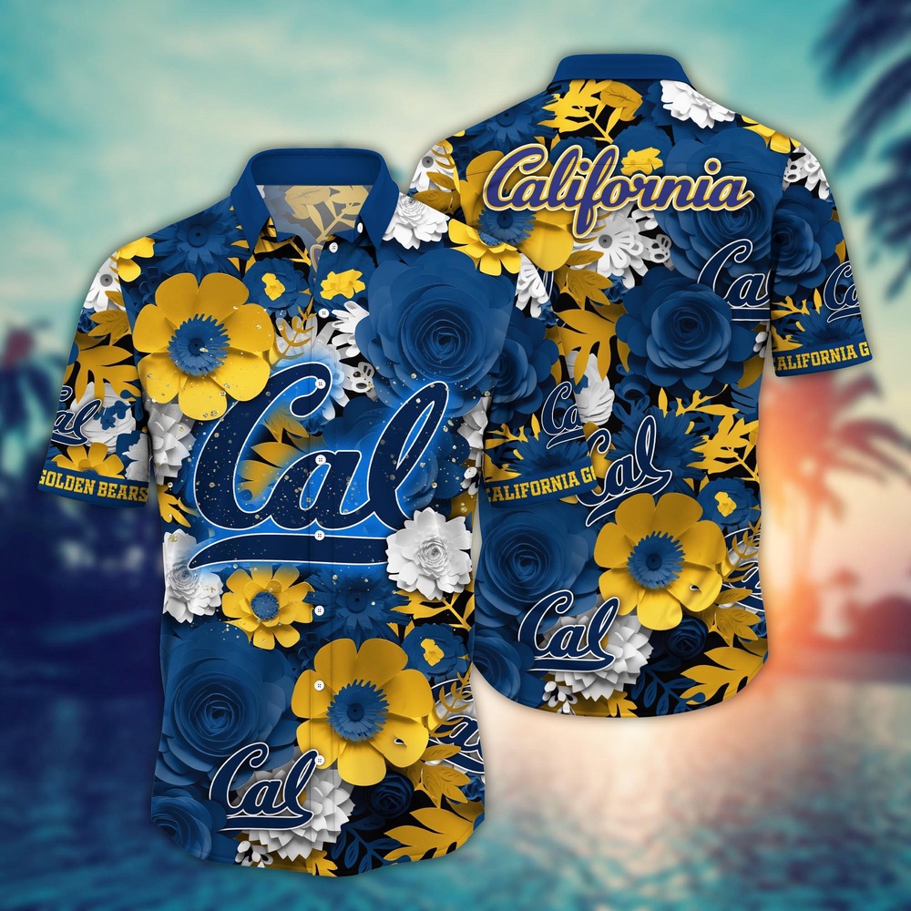 NCAA California Golden Bears Hawaiian Shirt Grandstand Gala For Fans NCAA California Golden Bears Hawaiian Shirt Grandstand Gala For Fans