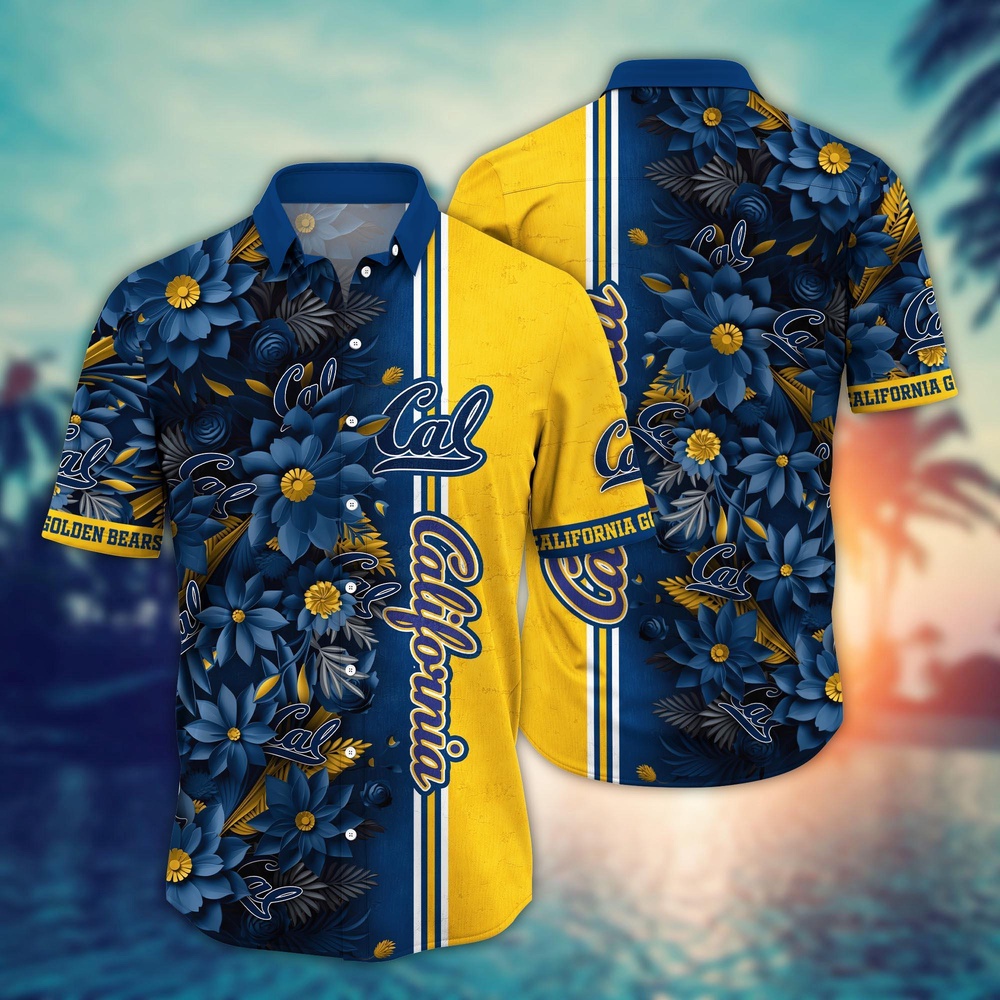 NCAA California Golden Bears Hawaiian Shirt Victory Vibes Aloha Twist For Fans NCAA California Golden Bears Hawaiian Shirt Victory Vibes Aloha Twist For Fans
