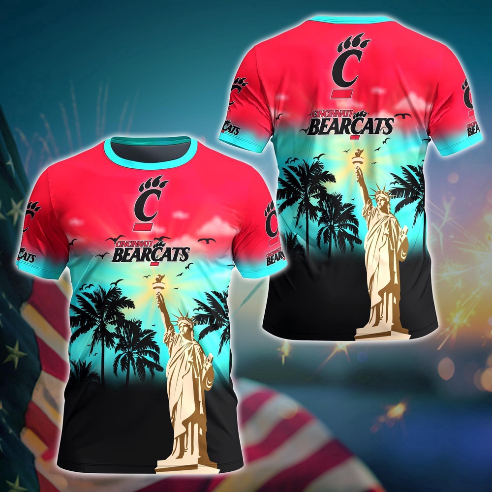 NCAA Cincinnati Bearcats 3D T-Shirt Fashion Forward For Fans NCAA Cincinnati Bearcats 3D T-Shirt Fashion Forward For Fans