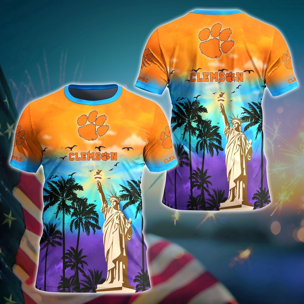 NCAA Clemson Tigers 3D T-Shirt Tee Parade For Fans
