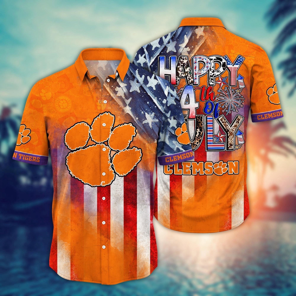 NCAA Clemson Tigers Hawaiian Shirt Breeze Through NCAA Gift For Fans NCAA Clemson Tigers Hawaiian Shirt Breeze Through NCAA Gift For Fans