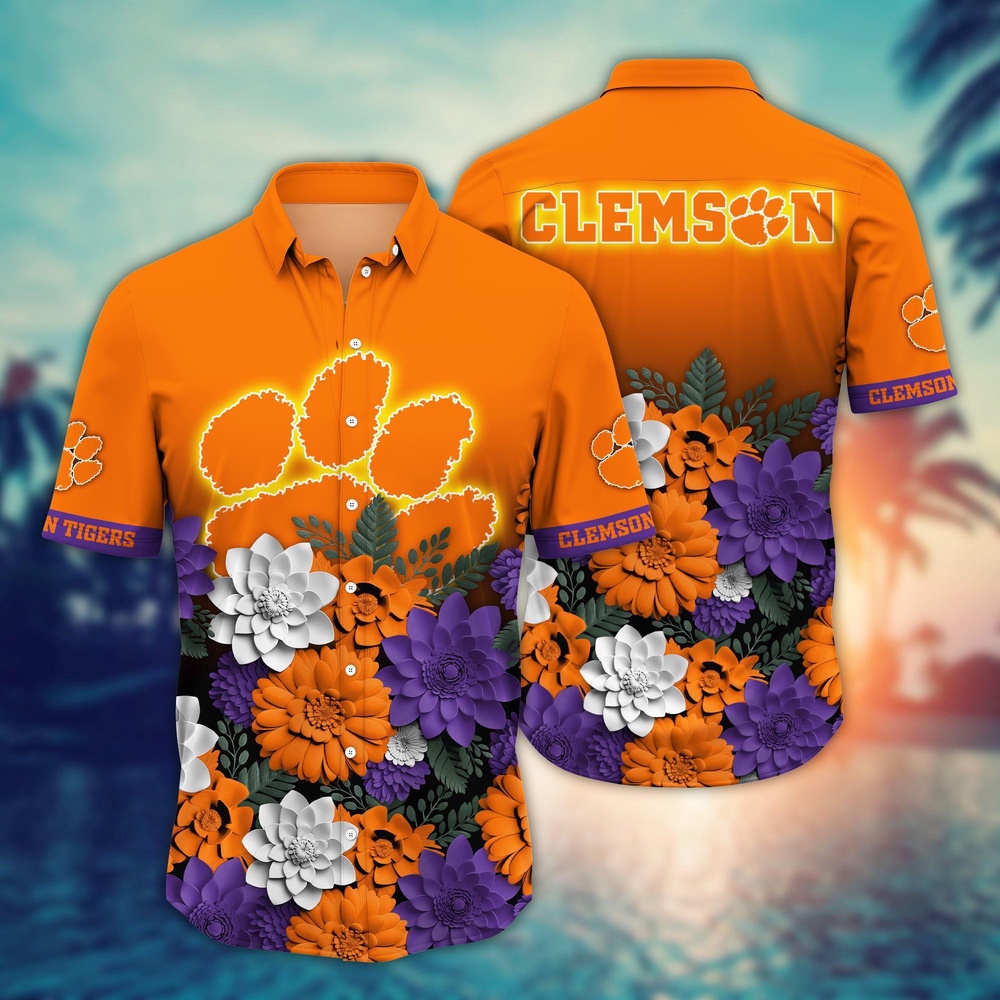 NCAA Clemson Tigers Hawaiian Shirt Cheer Chic Carnival For Fans NCAA Clemson Tigers Hawaiian Shirt Cheer Chic Carnival For Fans