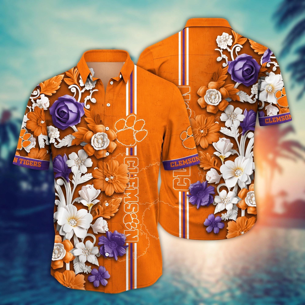 NCAA Clemson Tigers Hawaiian Shirt Fusion Delight For Sports Fans NCAA Clemson Tigers Hawaiian Shirt Fusion Delight For Sports Fans