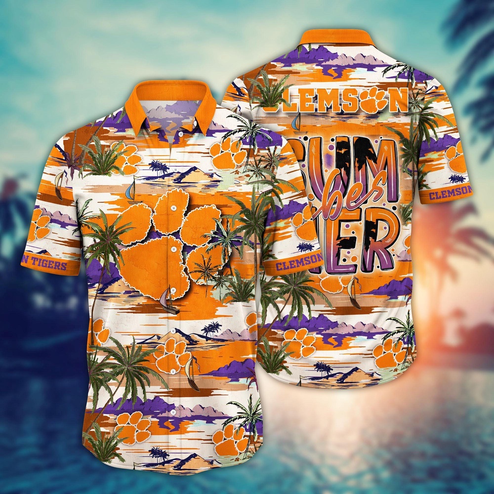NCAA Clemson Tigers Hawaiian Shirt Tropical Bliss Brigade For Sports Fans