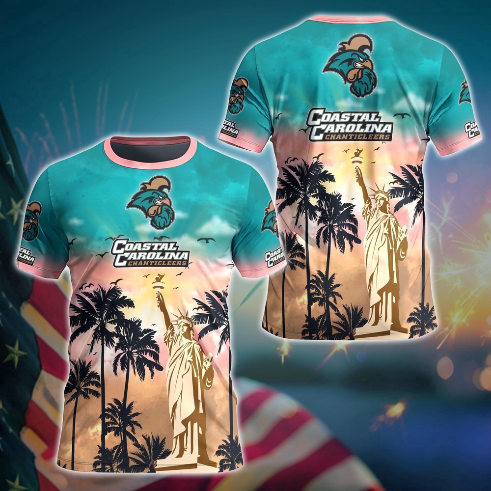 NCAA Coastal Carolina Chanticleers 3D T-Shirt Fashion Forward For Fans