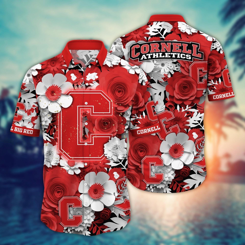 NCAA Cornell Big Red Hawaiian Shirt Grandstand Gala For Fans