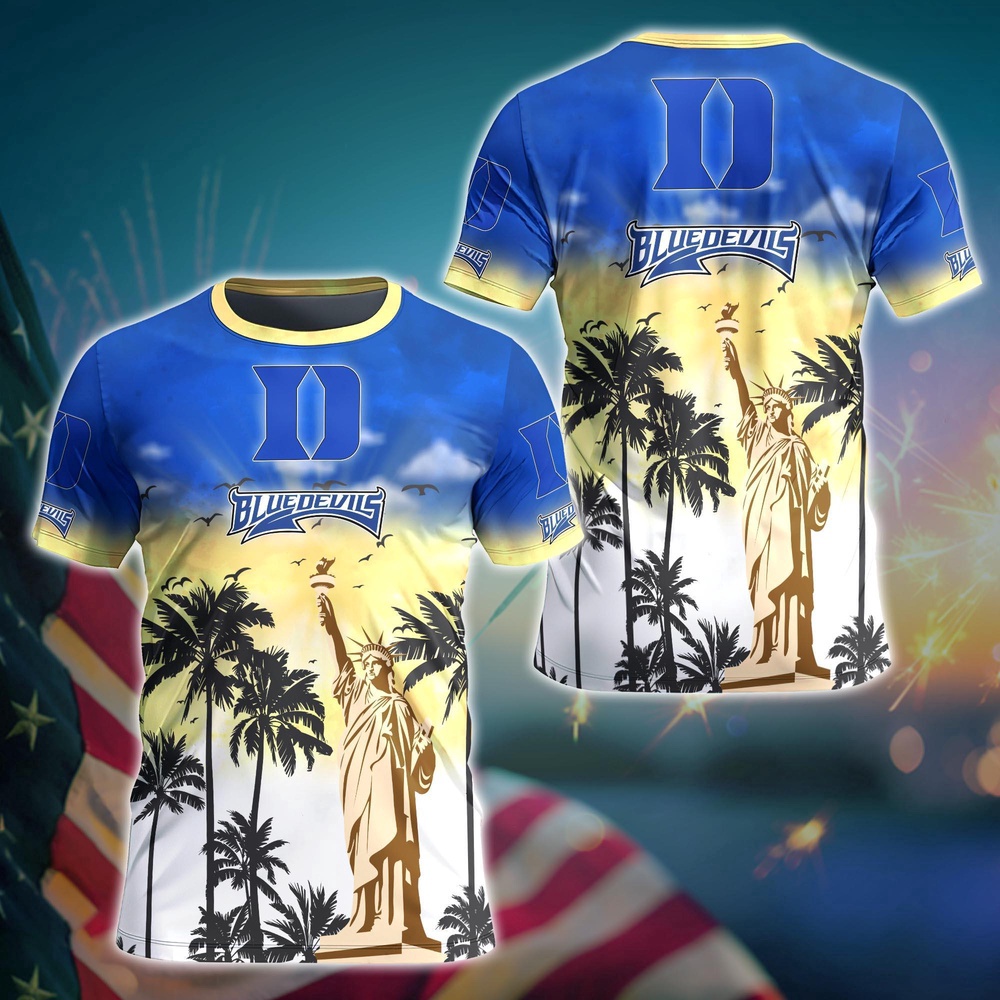 NCAA Duke Blue Devils 3D T-Shirt Chic Campus Vibes Magic For Fans