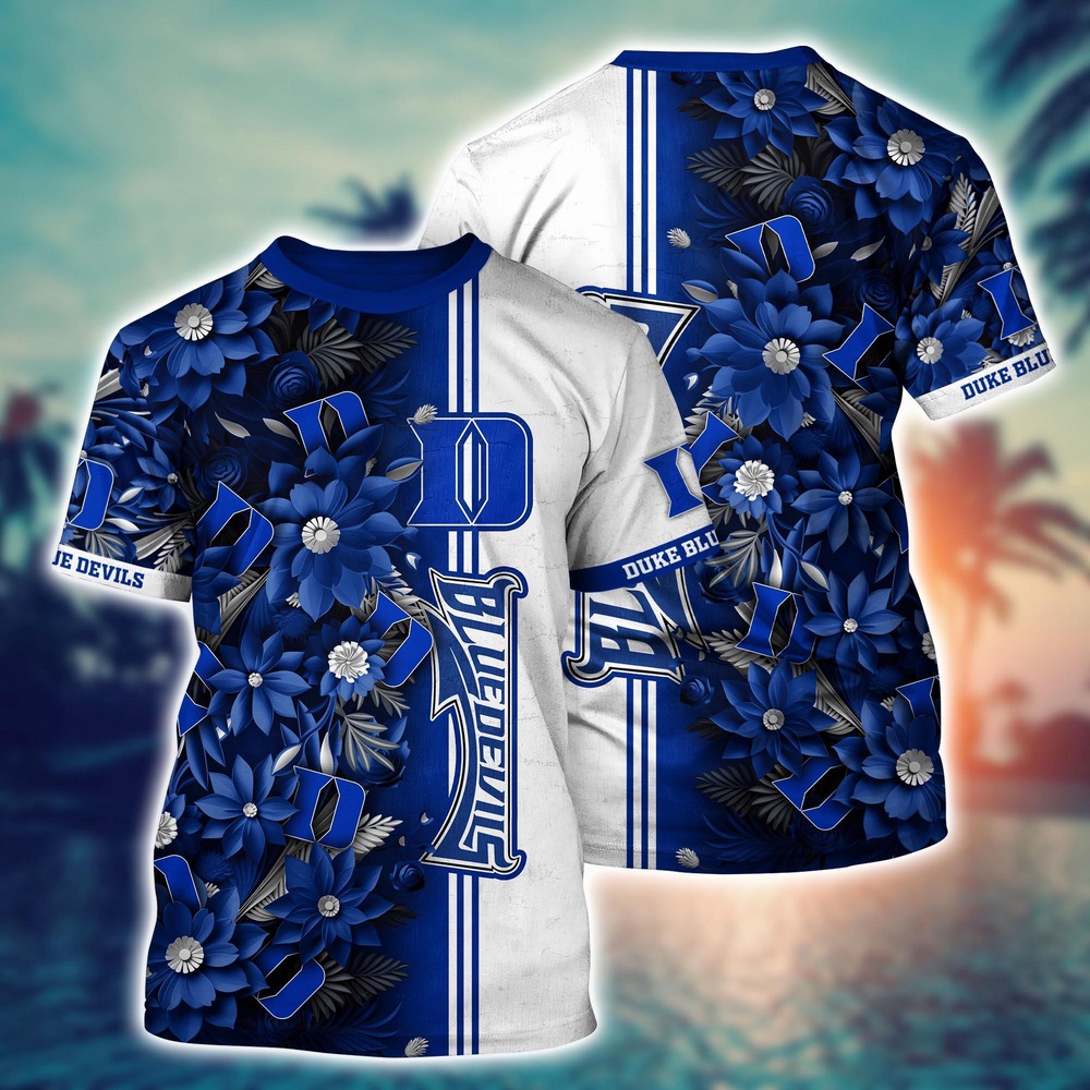 NCAA Duke Blue Devils 3D T-Shirt Fashion Fusion Bliss For Sports Fans NCAA Duke Blue Devils 3D T-Shirt Fashion Fusion Bliss For Sports Fans