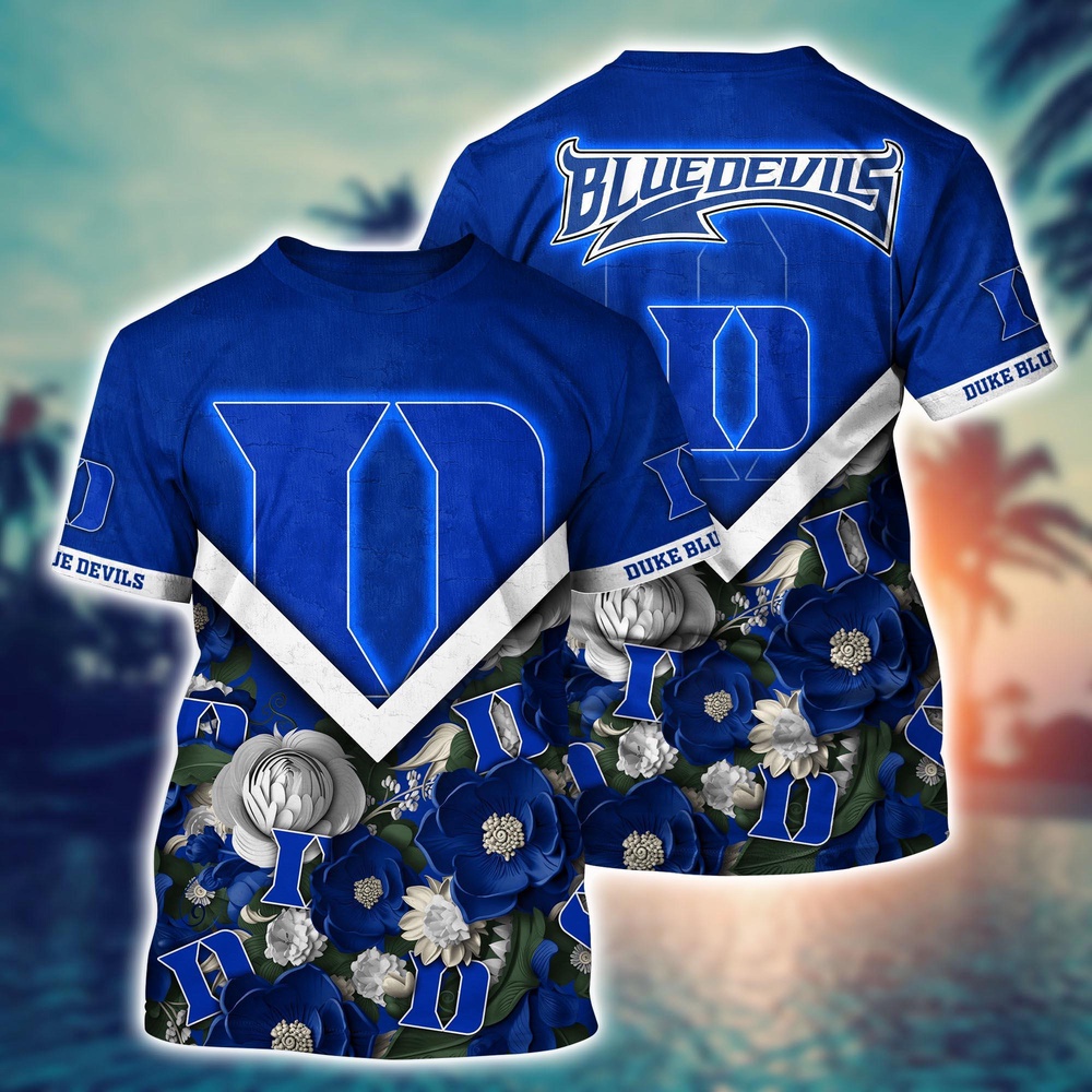 NCAA Duke Blue Devils 3D T-Shirt Signature Elegance Threads For Sports Fans