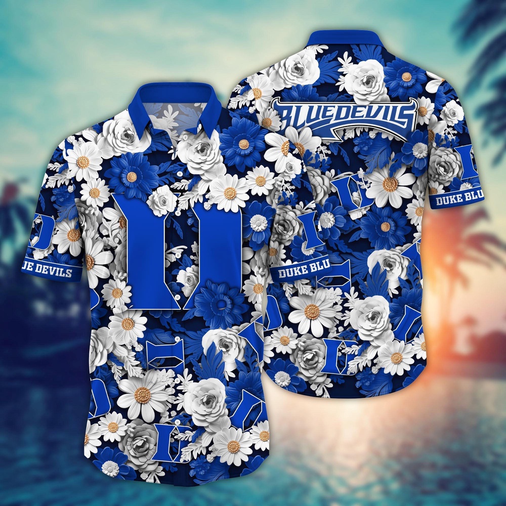 NCAA Duke Blue Devils Hawaiian Shirt Breeze Through Bloom For Sports Fans