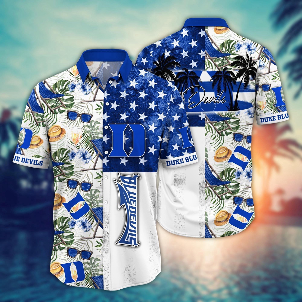 NCAA Duke Blue Devils Hawaiian Shirt Glory Garden Gift For Fans NCAA Duke Blue Devils Hawaiian Shirt Glory Garden Gift For Fans
