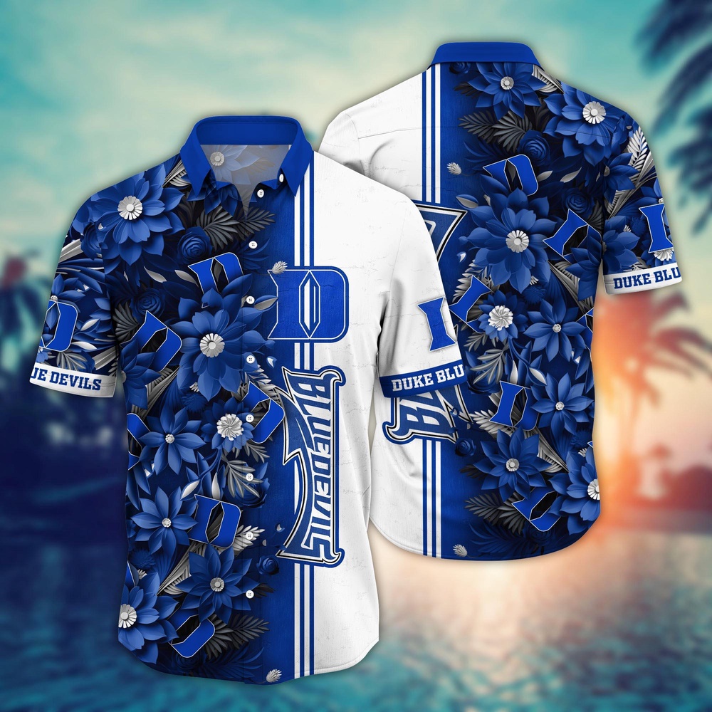 NCAA Duke Blue Devils Hawaiian Shirt Paradise Found For Fans