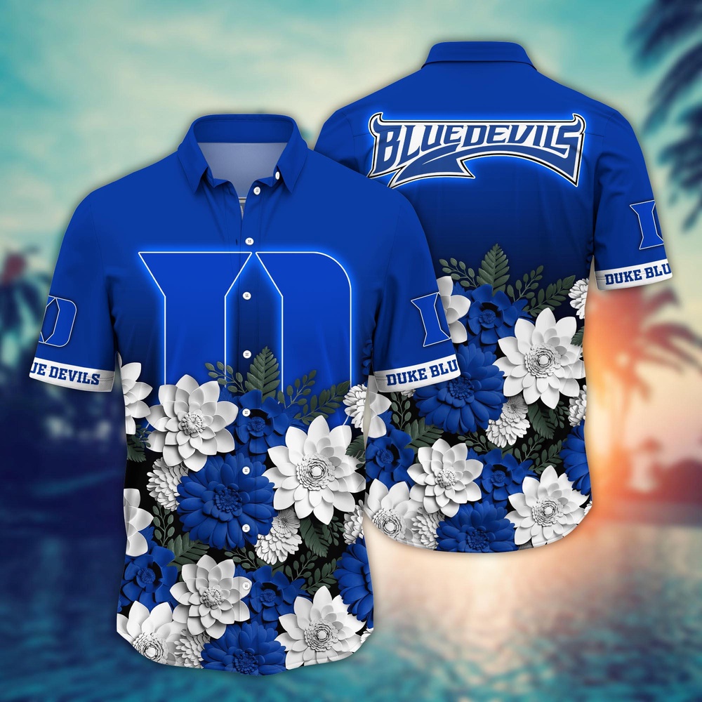 NCAA Duke Blue Devils Hawaiian Shirt Spectacle Swing For Fans