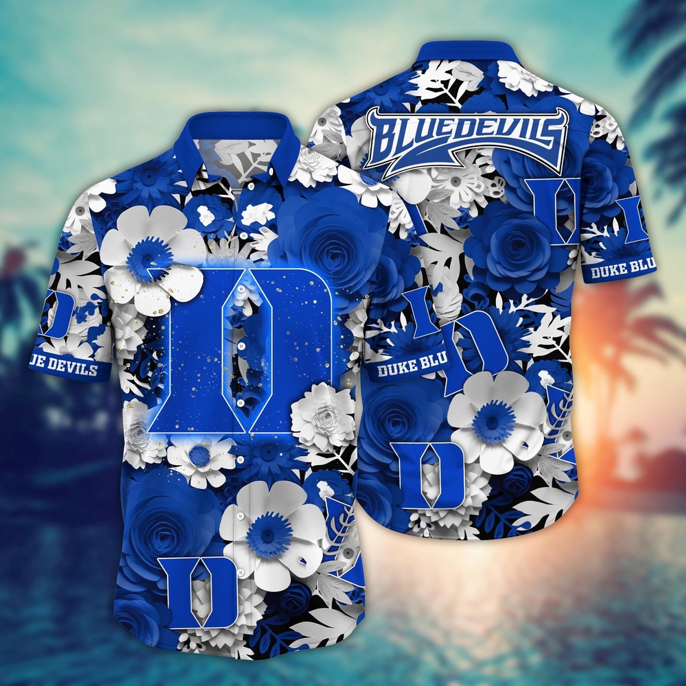 NCAA Duke Blue Devils Hawaiian Shirt Tropic Tunes For Fans