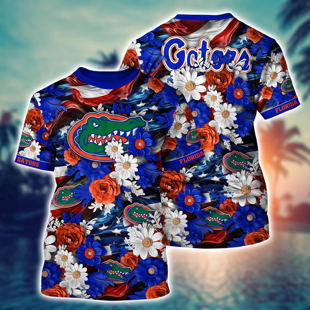 NCAA Florida Gators 3D T-Shirt Fashionable Glamour For Fans
