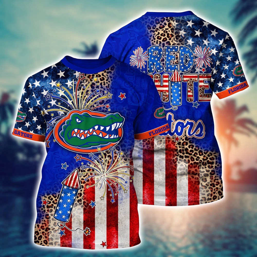 NCAA Florida Gators 3D T-Shirt Sleek Layers Elegance For Fans