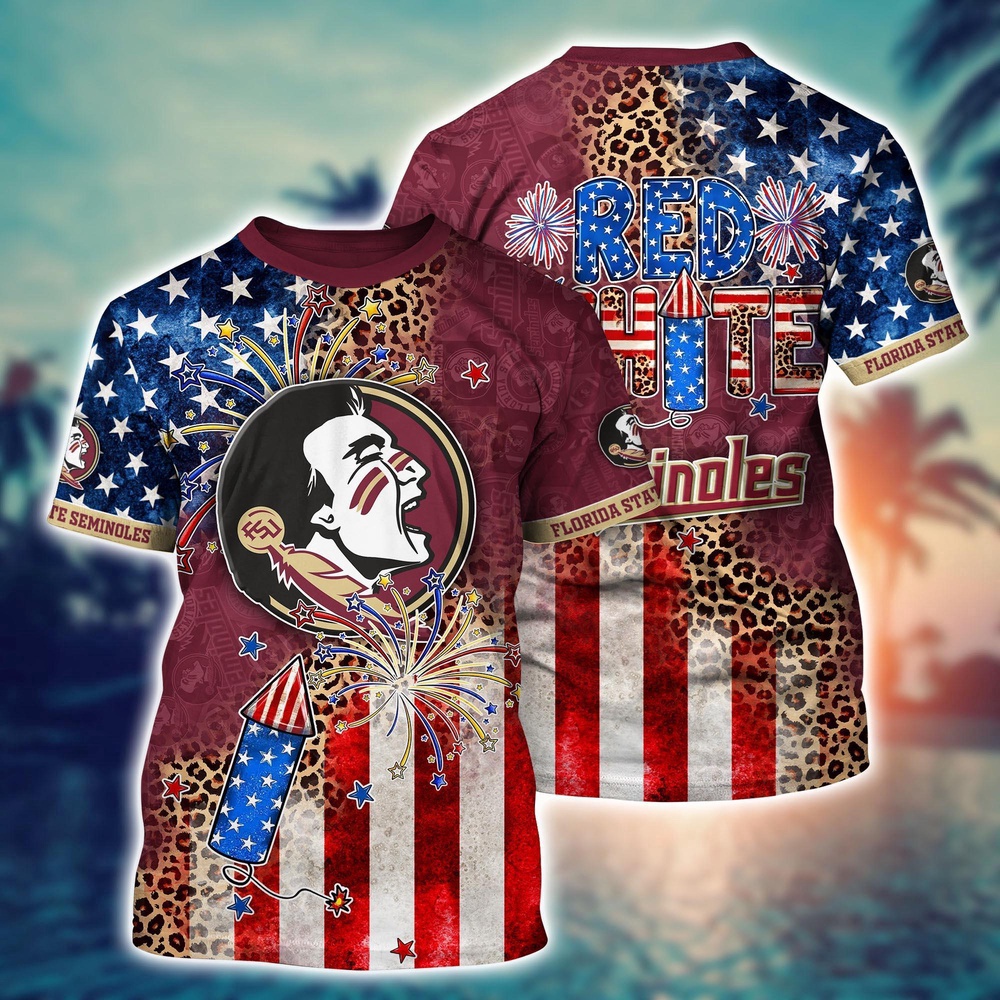 NCAA Florida State Seminoles 3D T-Shirt Sleek Layers Elegance For Fans NCAA Florida State Seminoles 3D T-Shirt Sleek Layers Elegance For Fans