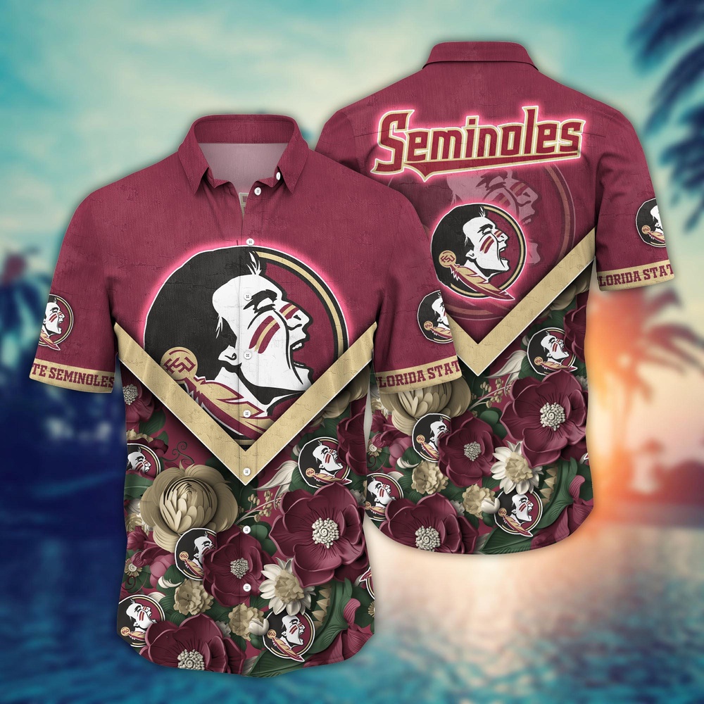 NCAA Florida State Seminoles Hawaiian Shirt Blossom Blaze For Fans