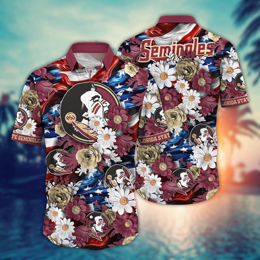 NCAA Florida State Seminoles Hawaiian Shirt Campus Bloom Elegance Gift For Fans